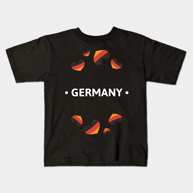 Country of Germany Kids T-Shirt by A Reel Keeper